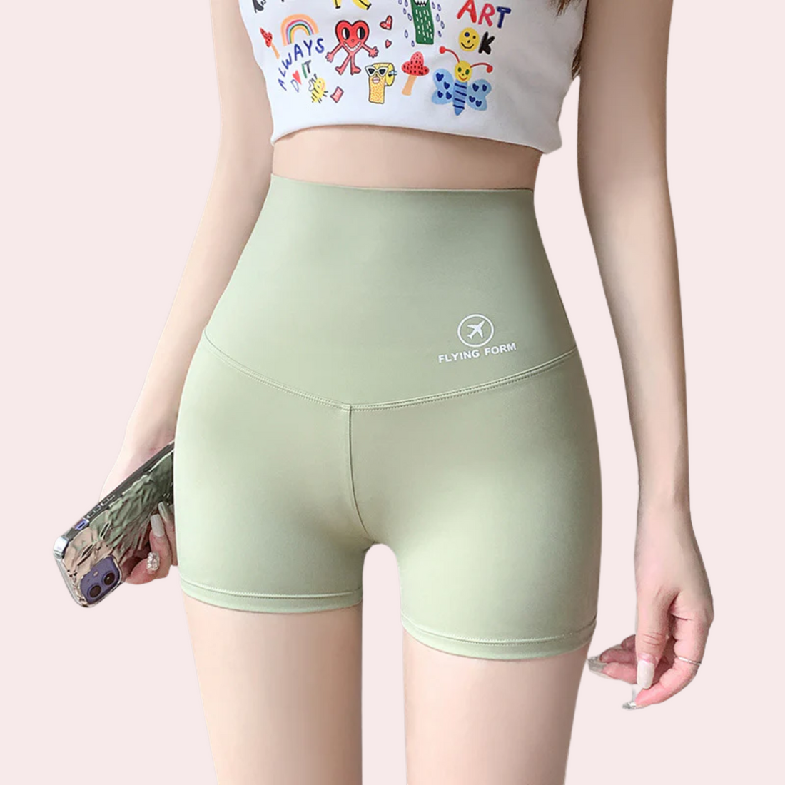 Little Lust’s Women Workout High Waist Yoga Shorts