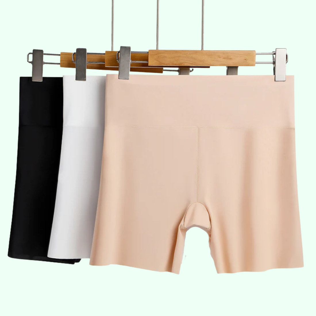 Women Safety Shorts Pants Seamless Thin Ice Silk High Waist Panties